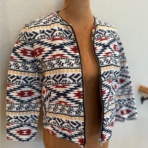 Zara cropped jacket size M